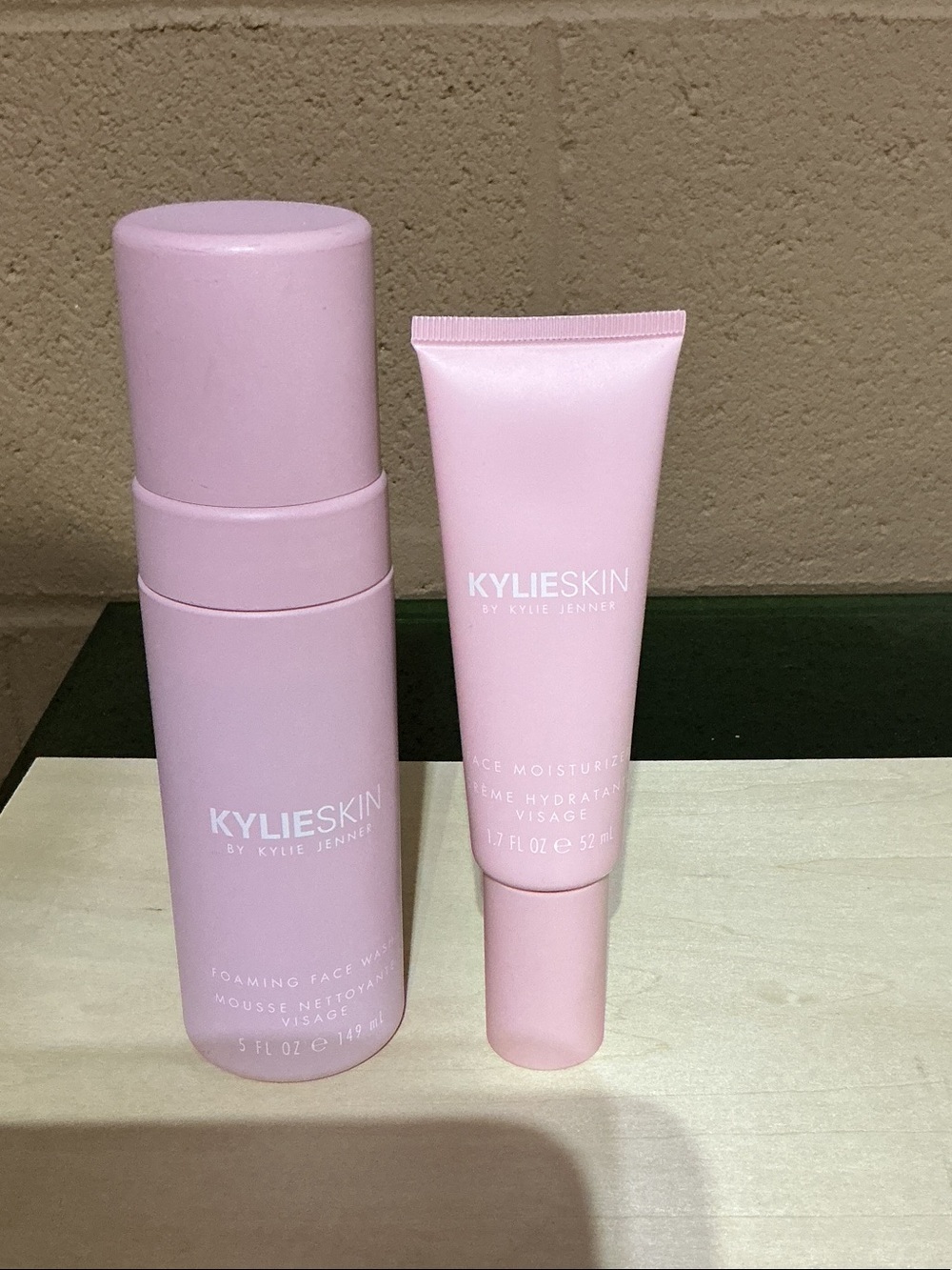 KYLIE SKIN Pink Face Cleanser & Moisturizer Duo